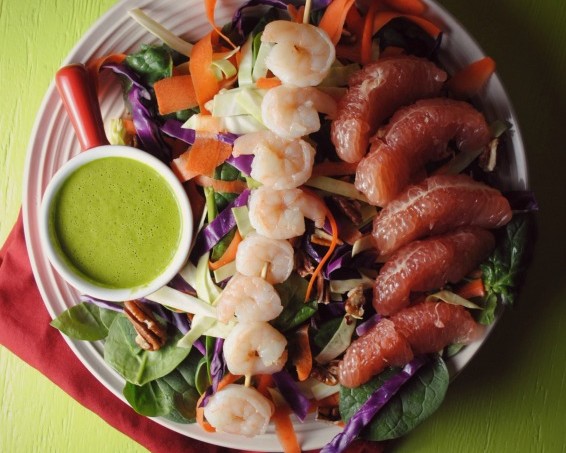 Roasted Shrimp Salad from sweetlifebake.com