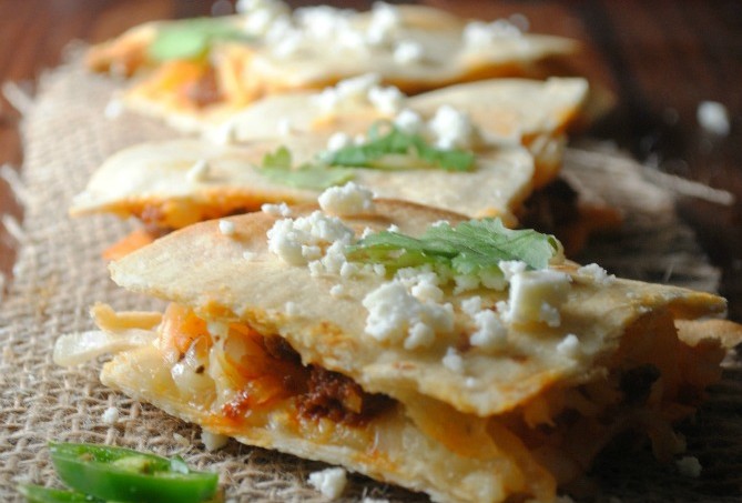 Potato Chorizo Quesadillas from sweetlifebake.com