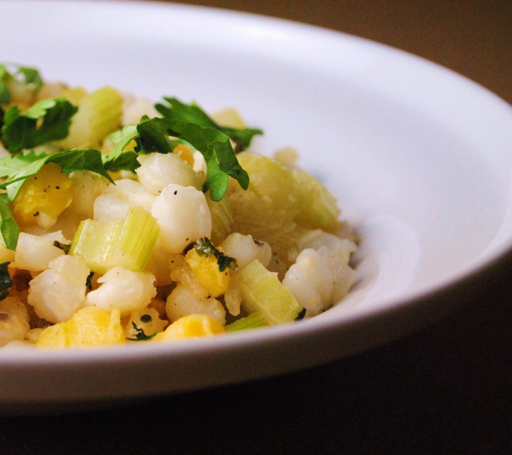Hominy with Cilantro and Lime Sweet Life