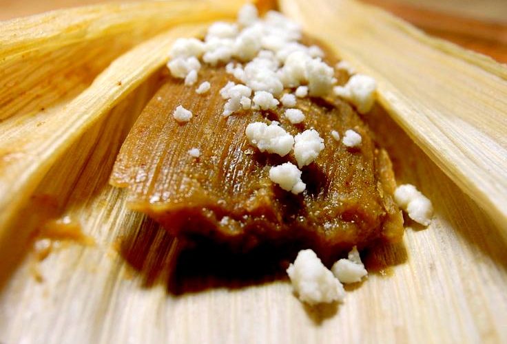 Pumpkin Pie Tamales served and ready