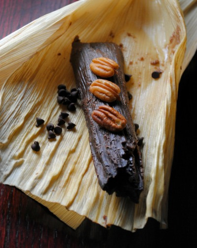 Tamales de Chocolate y Nuez