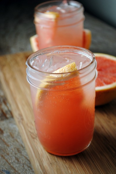 homemade soda, grapefruit soda