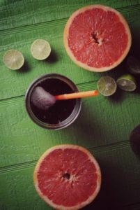 agua de toronja y jamaica