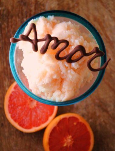 grapefruit granita, ruby red grapefruit,