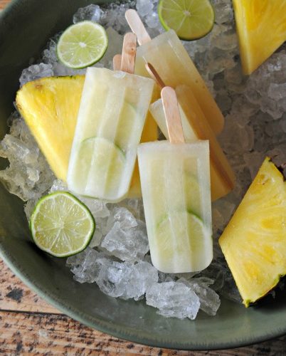 pineapple pops, paletas