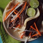 fajita tacos, ponzu