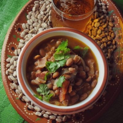 Borracho Beans, beans cooked with beer