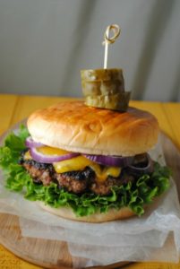 Poblano Cheddar Burger