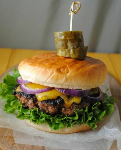 Poblano Cheddar Burger