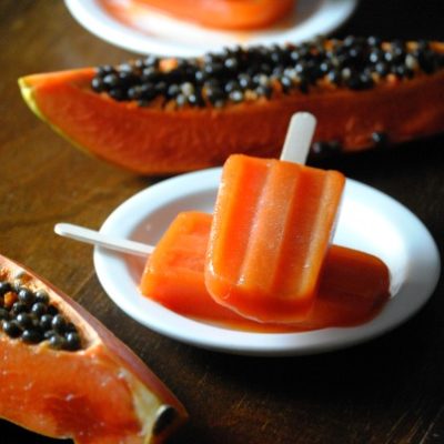 Paletas de Papaya