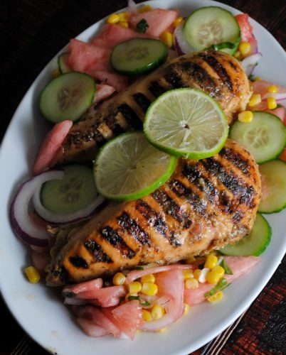 Easy Lime-Garlic Grilled Chicken Breasts