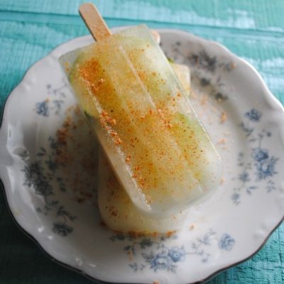 Paletas de Pepino y Limón con Chile