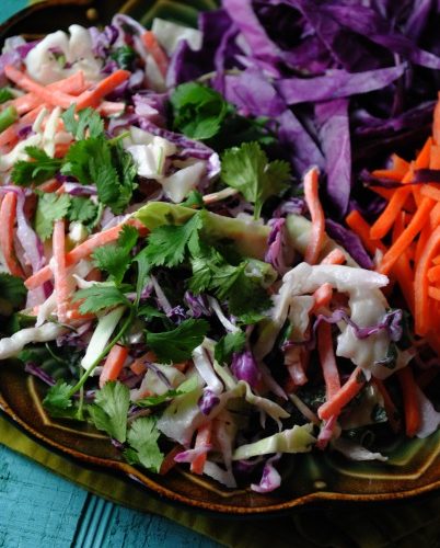 Tequila Slaw with Lime and Cilantro