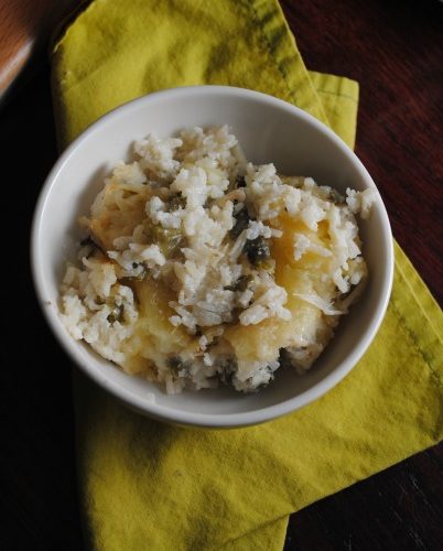 Creamy Rice with Nopalitos