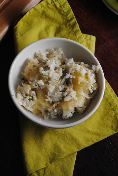 Creamy Rice with Nopalitos