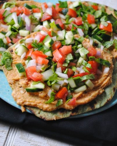 Grilled Hummus Tostada