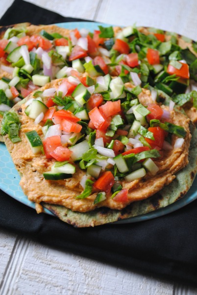 Grilled Hummus Tostada