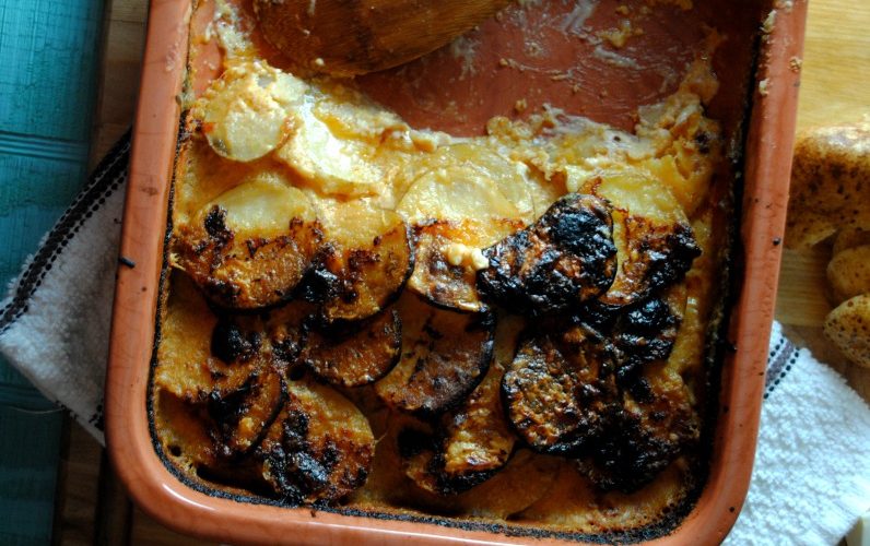 Adobo Potatoes Gratin