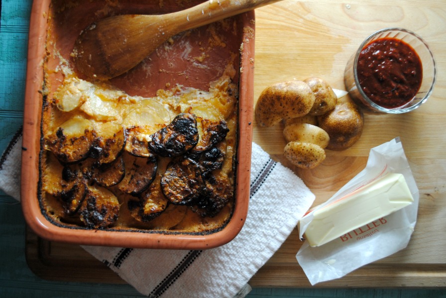 Adobo Potatoes Gratin