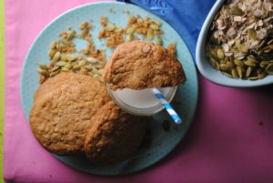 Oatmeal Pepita Butter Cookies