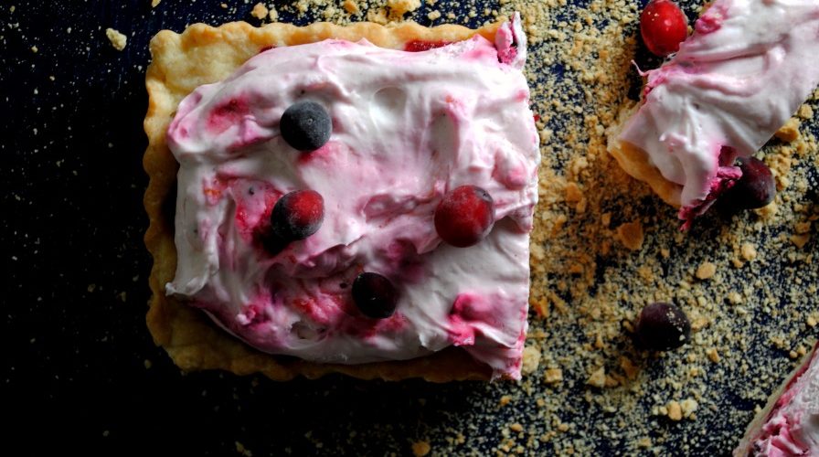 Orange Cranberry Fool Tart