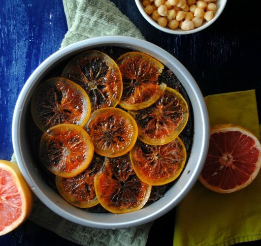 Spicy Citrus Chocolate Hummus Cake recipe from sweetlifebake.com