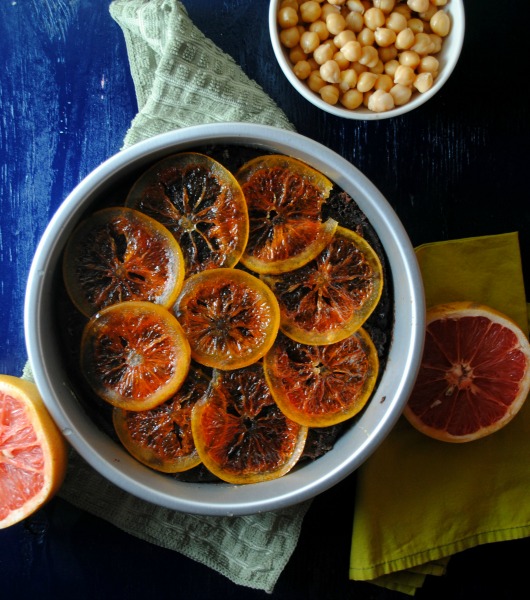 Spicy Citrus Chocolate Hummus Cake recipe from sweetlifebake.com