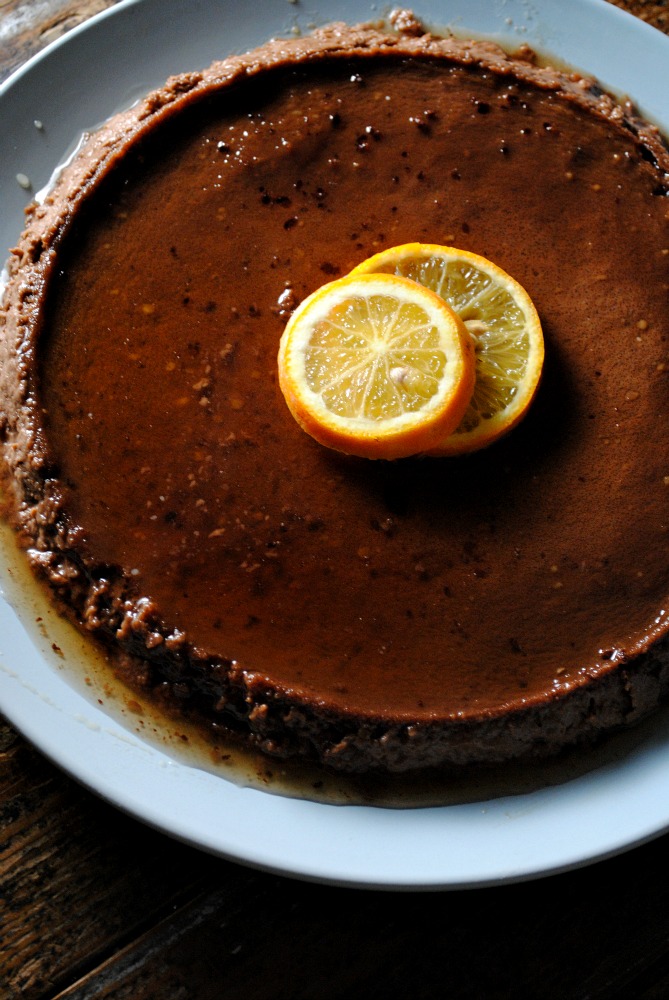 Chocolate-Orange Flan from sweetlifebake.com 