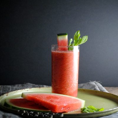 Slushy Watermelon Mojitos