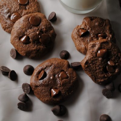 Dark Chocolate Cherry Cookies
