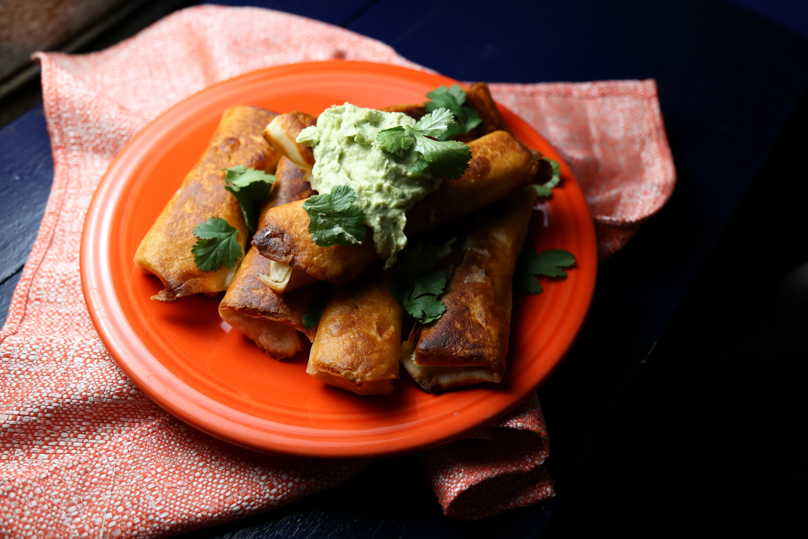 Chicken Chimichangas with Ranchero Sauce