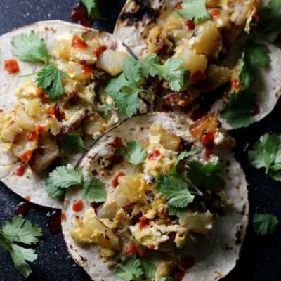 Potato and Egg Breakfast Tacos
