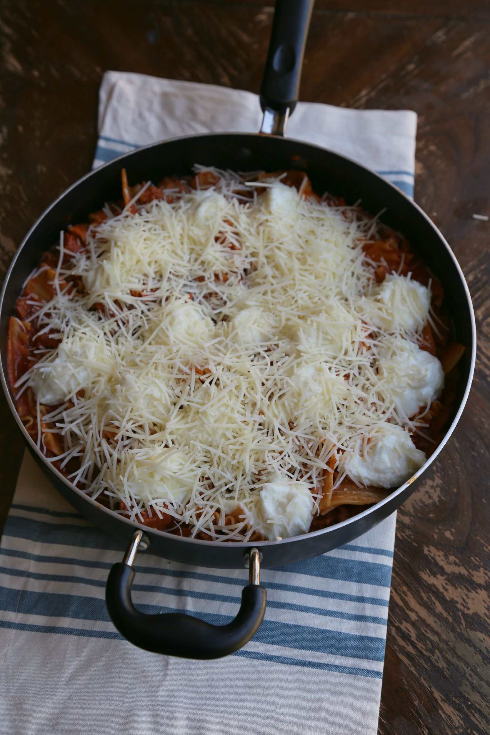 stovetop-turkey-chorizo-skillet-lasagna-VianneyRodriguez-sweetlifebake