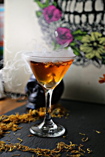 Dia de los Muertos Martini (Marigold Martini)