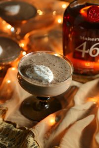 Mexican chocolate eggnog served at home