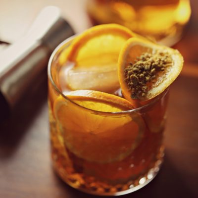 Honey Smash Bourbon Cocktail