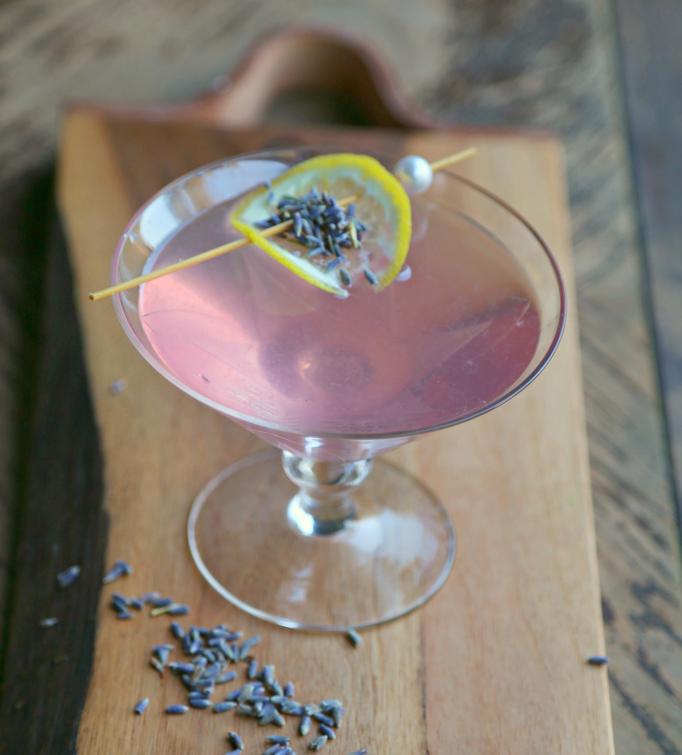 Lavender Lemon Drop Martini With Cocktail Sugar Rim Drinks