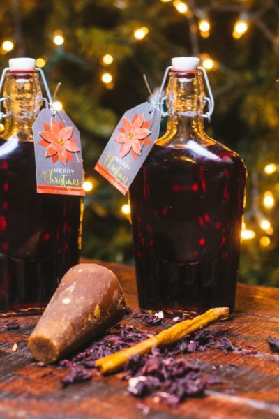 DIY Holiday Gift Idea: Homemade Hibiscus Cinnamon Syrup