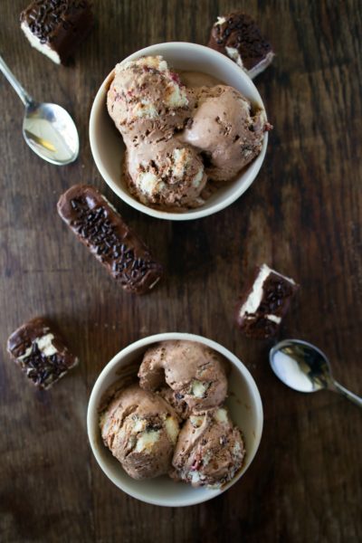 Gansito No-Churn Chocolate Ice Cream