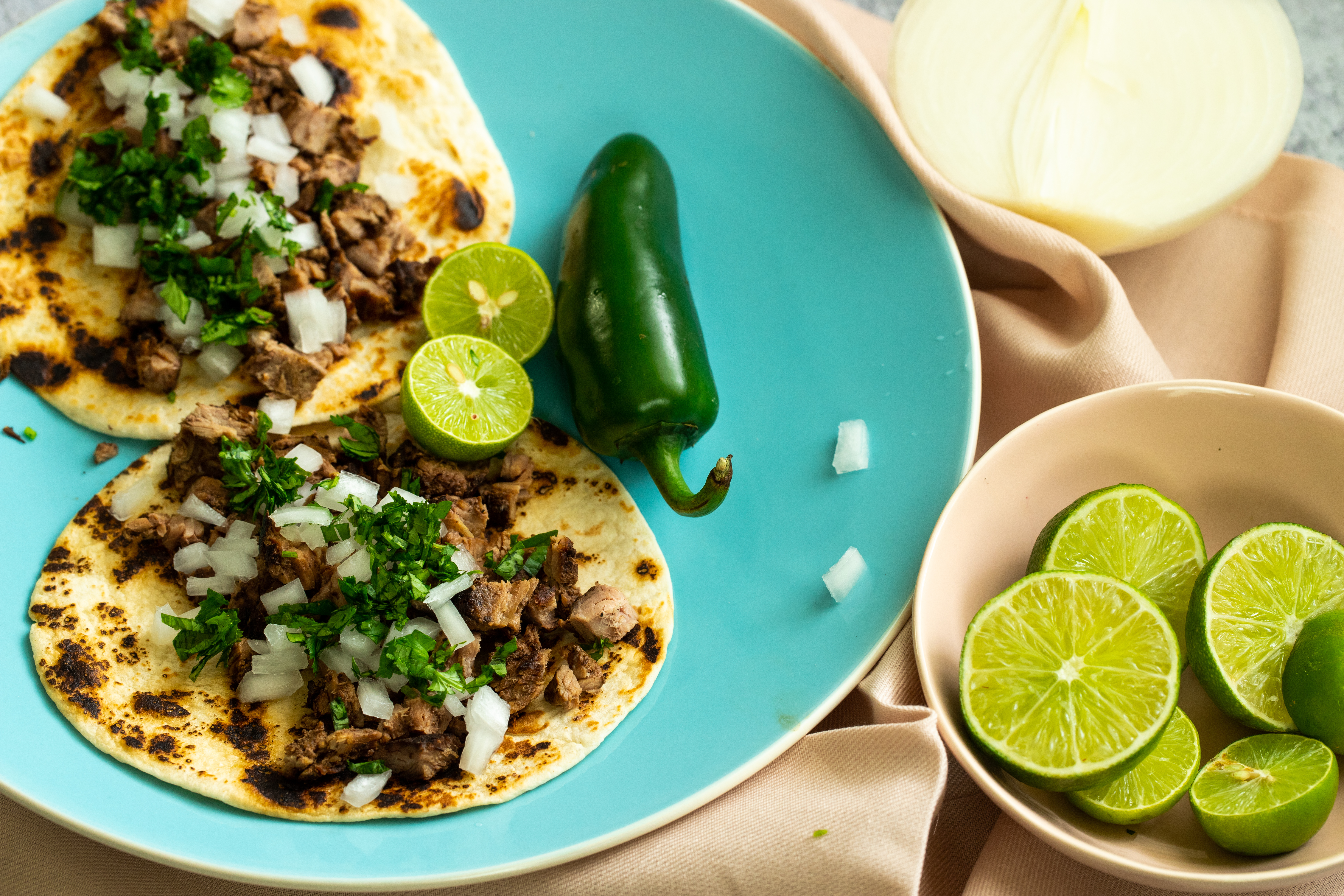 Citrus Marinated Carne Asada Tacos