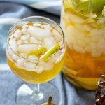 Piloncillo Pear Sangria served in a jar and a cup