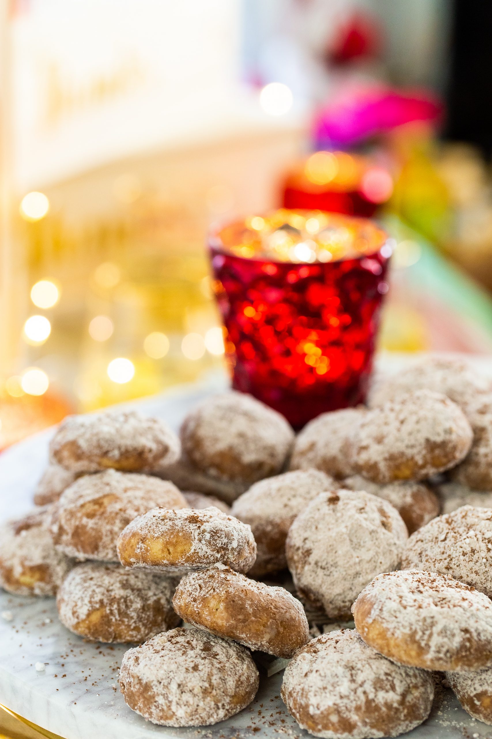 Cocoa Cashew Mexican Wedding Cookies