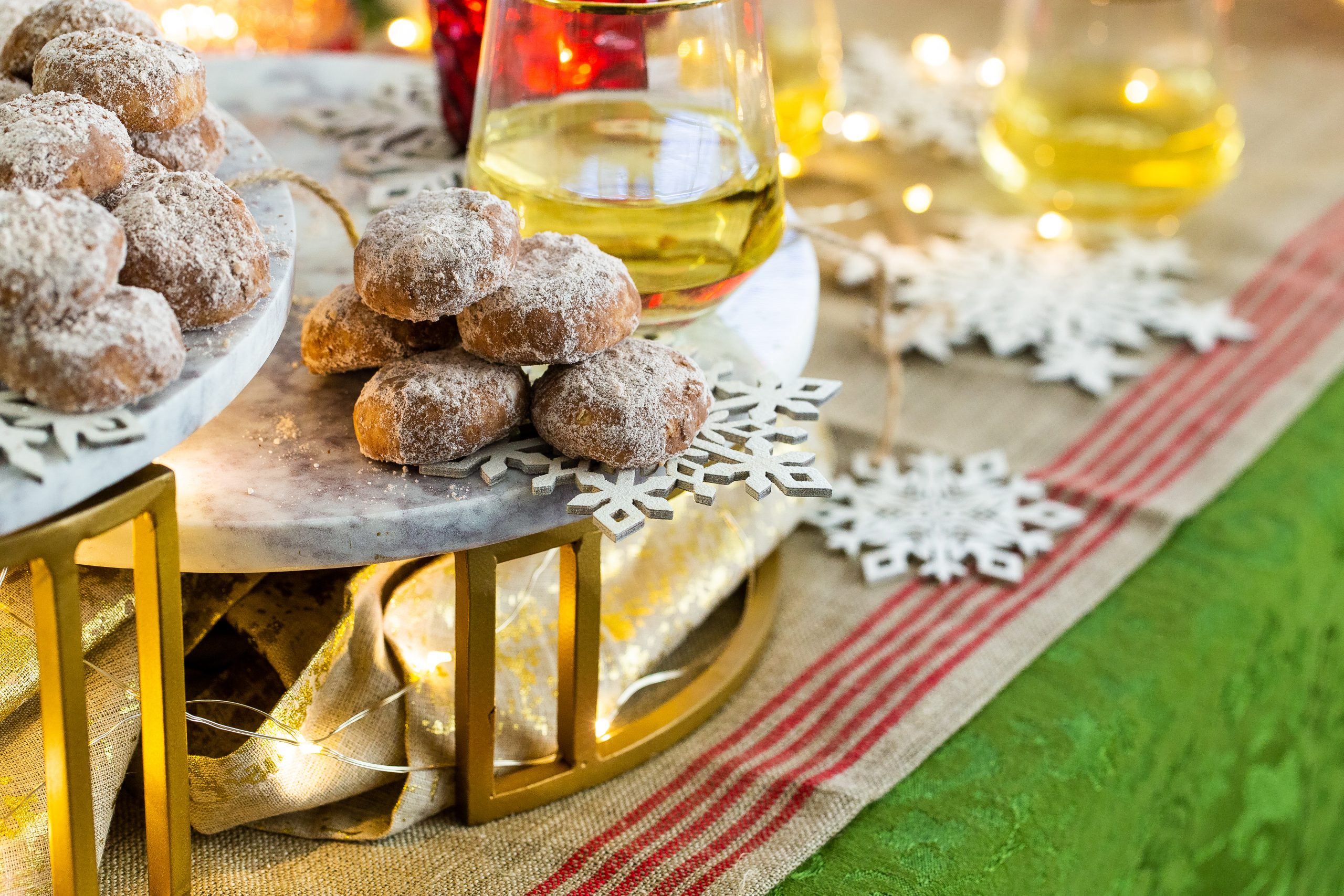 Cocoa Cashew Mexican Wedding Cookies