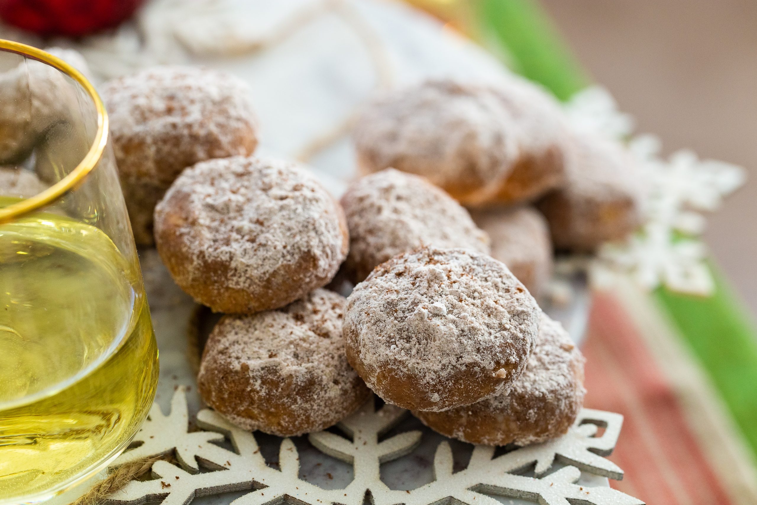 Cocoa Cashew Mexican Wedding Cookies