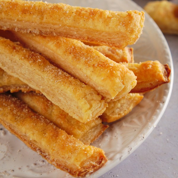 The Easiest Baked Churros {Made with Puff Pastry} - Sweet Life