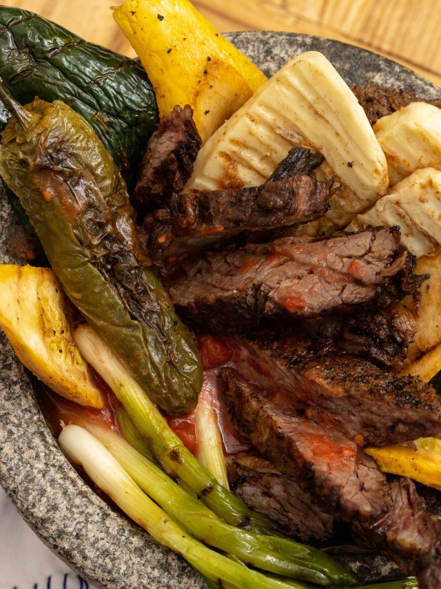 Grilled Beef Molcajete with Veggies Sweet Life