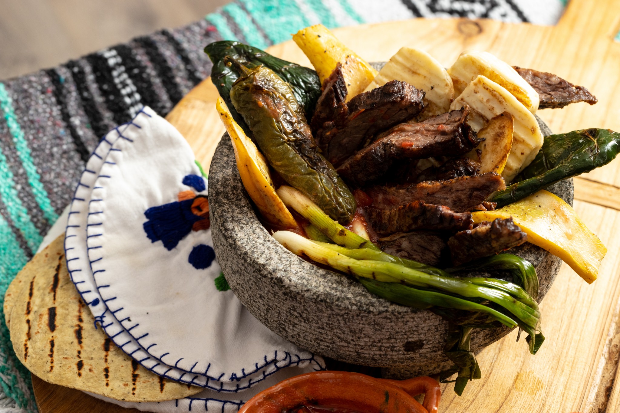 Beef Molcajete {with Veggies} Made on the Grill Sweet Life