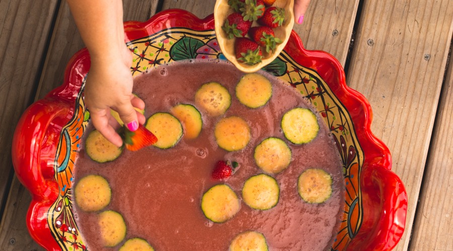 Strawberry Cucumber Cazuela Cocktail