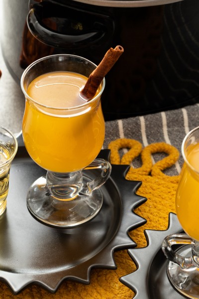 pumpkin hot toddy made in the slow cooker