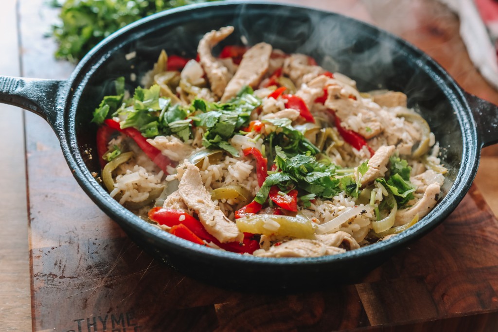 Skillet Chicken Fajita Rice Sweet Life